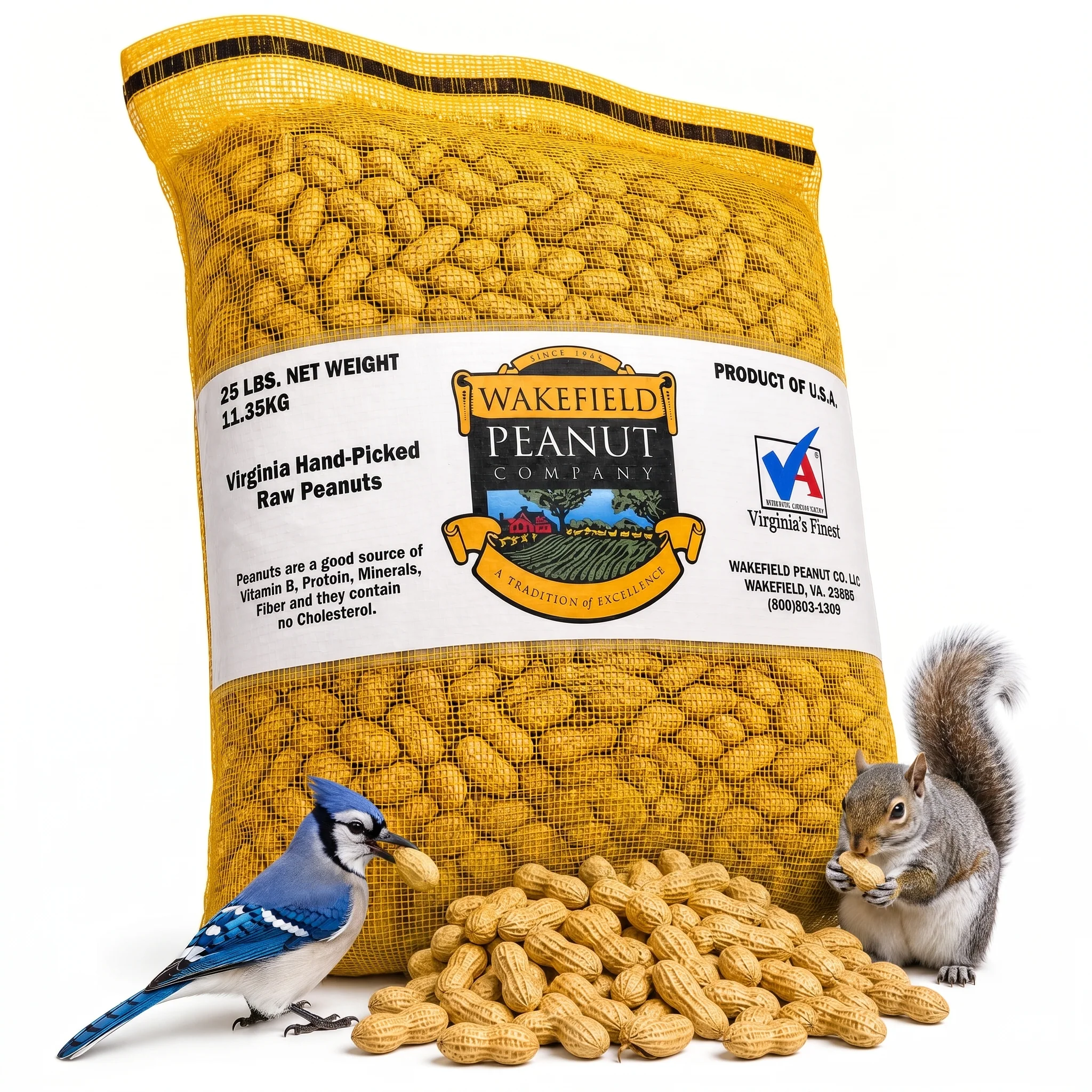 COOLFLY Premium Virginia Peanuts in Shell, 25 lb
