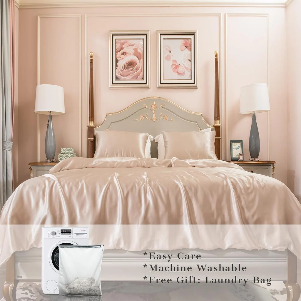 Promeed 23mm 6A+ 100% Mulberry Silk Duvet Cover Set 3pcs
