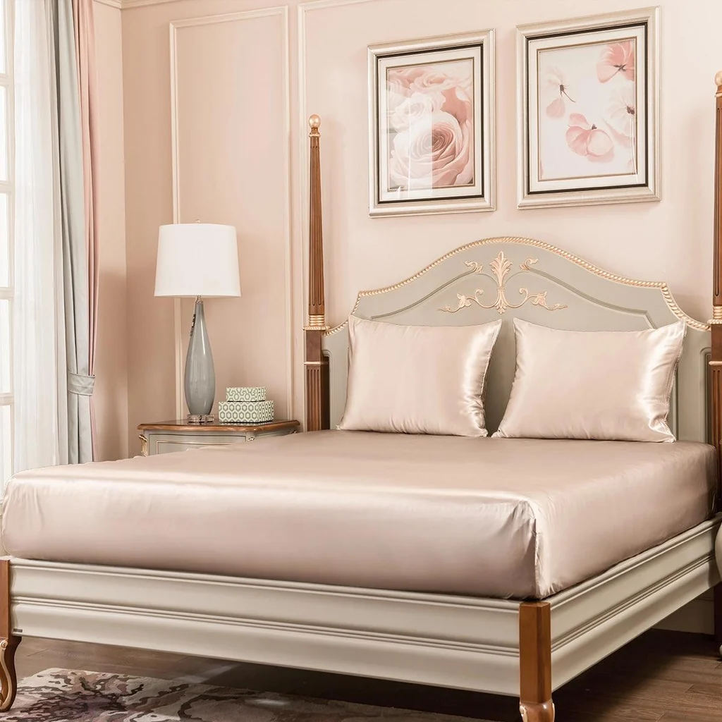 Promeed 23mm 6A+ 100% Mulberry Silk Fitted Sheets Set 3pcs