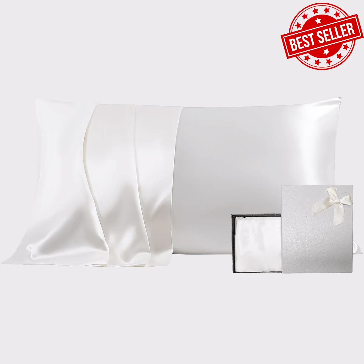 Promeed 30mm 6A+ Mulberry Silk Pillowcase With Zipper With Gift Box